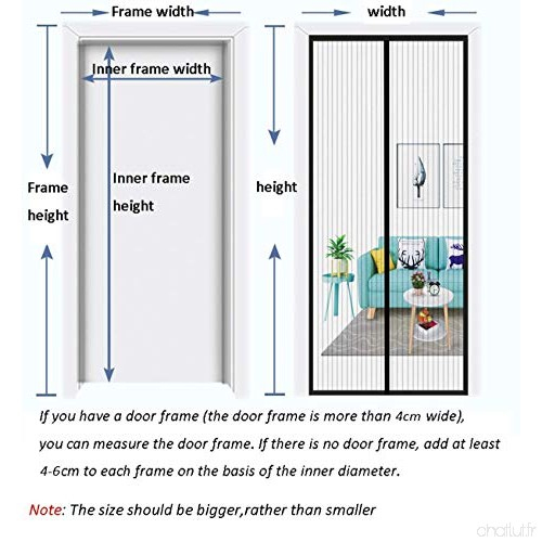 Magnétique Moustiquaire Moustiquaire Porte Fenetre Rideau dedans Rideau De Porte Anti Mouche