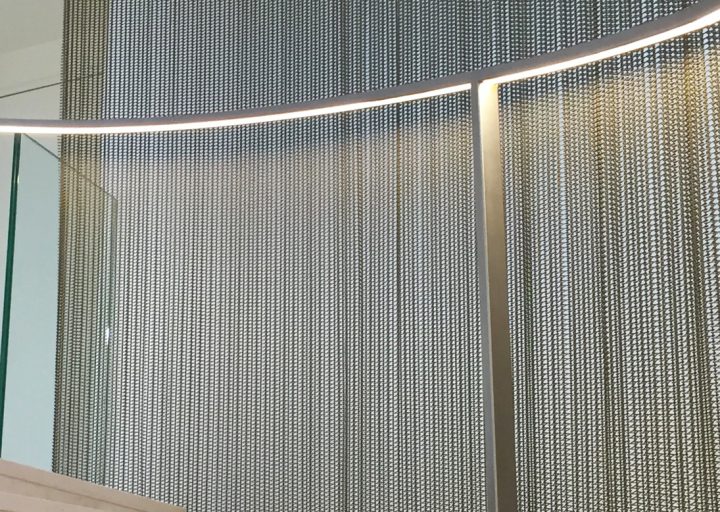 Maille Metal : Mies intérieur Rideau Maille Métallique Maille Metal : Mies intérieur Rideau Maille Métallique