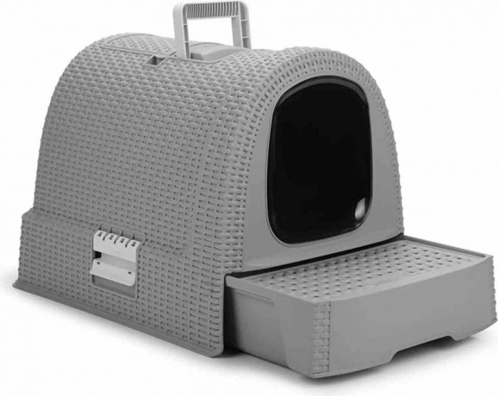 Maison De Toilette Pour Chat Bleu Gris – Aspect Rotin serapportantà Maison De Toilette Pour Chat Curver Maison De Toilette Pour Chat Bleu Gris – Aspect Rotin serapportantà Maison De Toilette Pour Chat Curver