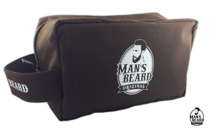 Man'S Beard – Trousse De Toilette En Tissus Marron Man'S avec Trousse De Toilette Homme Le Tanneur