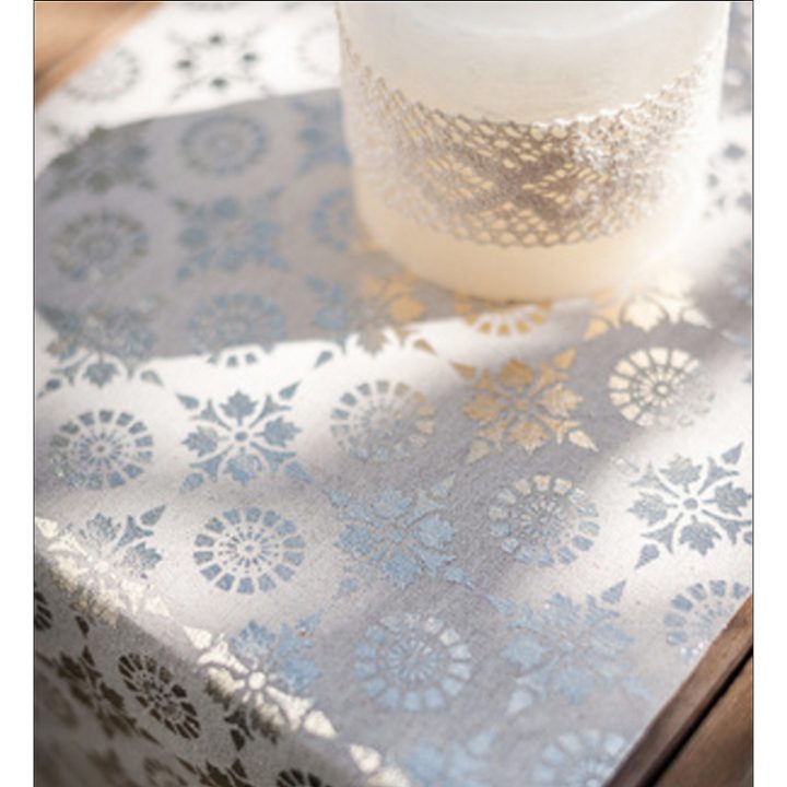 Mariage Bohème Chic Chemin De Table Lin Boho Or tout Chemin De Table Lin Mariage