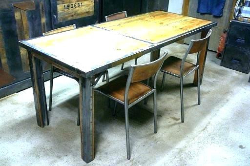 Meilleur Table A Manger Metal Table Salle A Manger Bois pour Table Salle A Manger Bois Metal