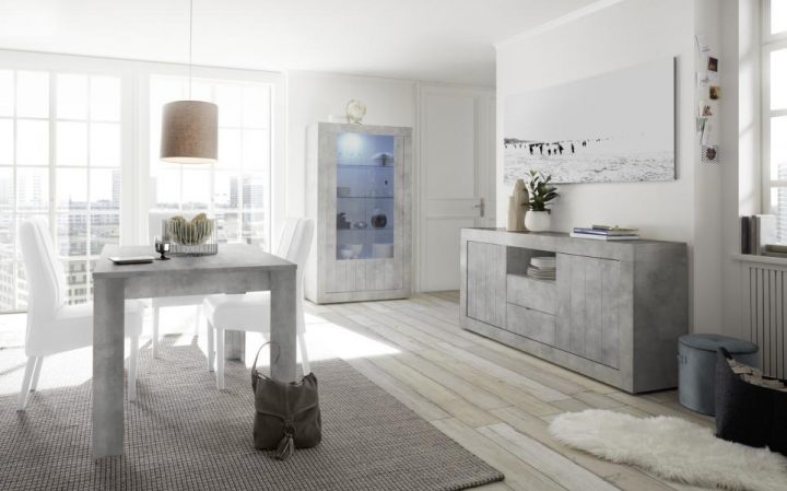 Meuble De Salle À Manger Moderne, Salle À Manger Grise destiné Salle A Manger Complete Moderne