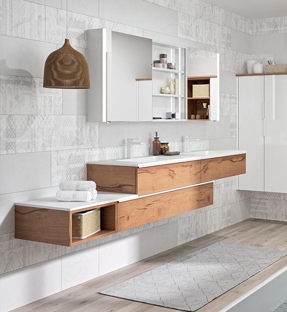 Meuble De Salle De Bain Sur Mesure En Bois Extenso Plan concernant Plan De Toilette Sur Mesure