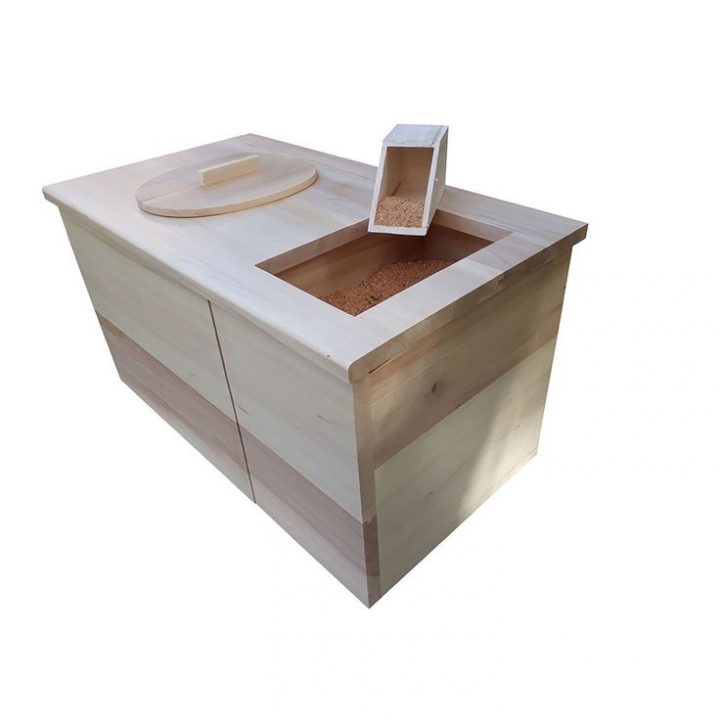 Meuble Toilette Sèche D’intérieur, Avec Réservoir À Sciure à Toilette Seche Interieur