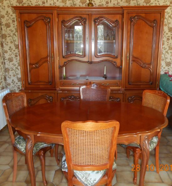 Meuble Tv Louis Xv Occasion – Royal Sofa : Idée De Canapé encequiconcerne Salle A Manger Merisier