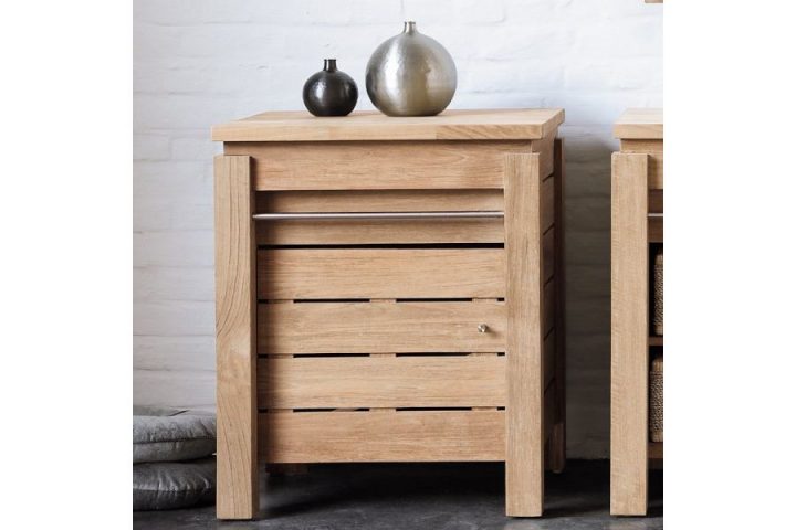 Meuble Vasque Teck 65 Cm, Plan De Toilette Bois Ou Pierre dedans Plan De Toilette Bois