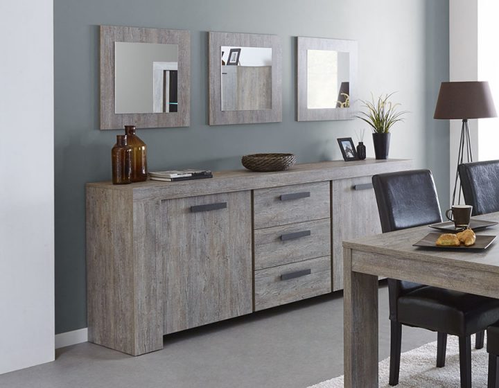 Meubles De Salle À Manger Complète Couleur Chêne | Kasalinea serapportantà Meuble De Salle A Manger Contemporain