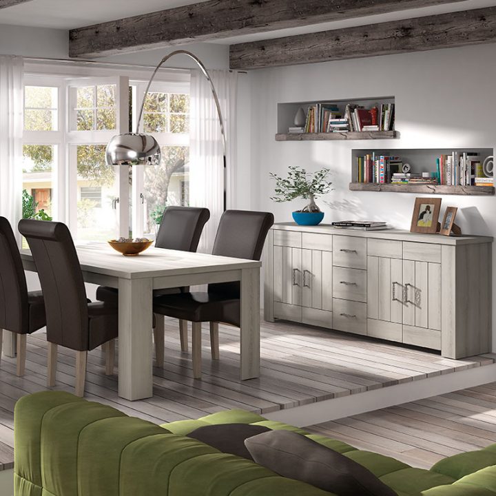 Meubles Salle A Manger Contemporain, Salle À Manger Bois pour Meuble De Salle A Manger Pas Cher