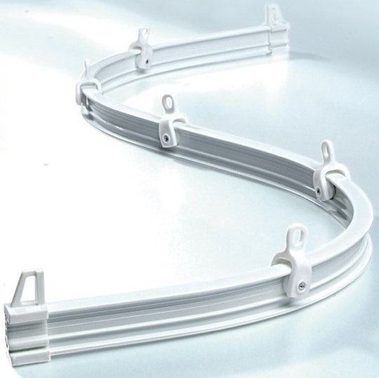 Mini-Rail De Rideaux Flexible À La Main – Finition Blanc tout Tringle A Rideau Plafond Mini-Rail De Rideaux Flexible À La Main – Finition Blanc tout Tringle A Rideau Plafond
