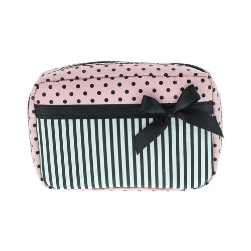 Mini Trousse De Toilette À Rayures Et Pois | Beautycase destiné Mini Trousse De Toilette