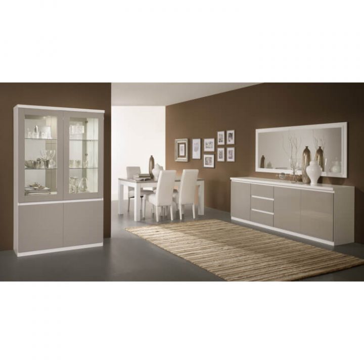 Miroir De Salle À Manger Design 180 Cm Laqué Blanc Jewel dedans Miroir Salle A Manger