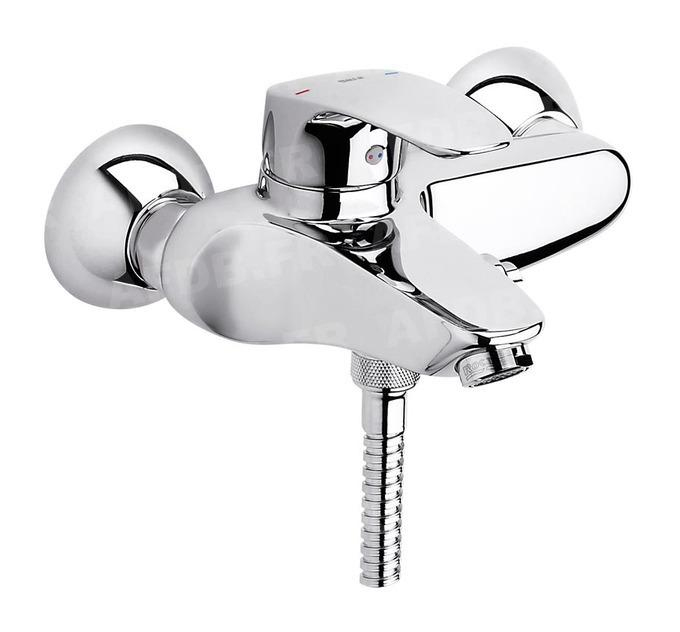 Mitigeur Bain Douche Monodin Top Mural Chromé – A5A0307C00 à Inverseur Bain Douche Roca