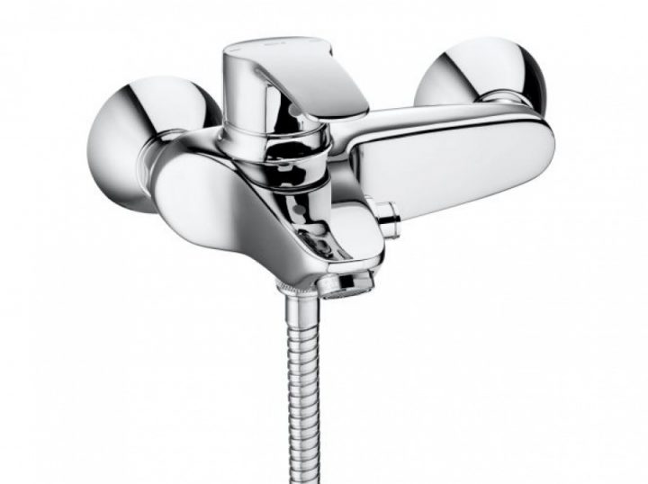 Mitigeur Bain Douche Mural Eos – Chromé Brillant | Roca serapportantà Inverseur Bain Douche Roca