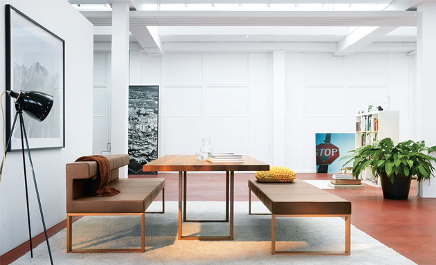 Mobilier Contemporain : Table, Chaises Et Bancs Par Girsberger dedans Banc Salle A Manger