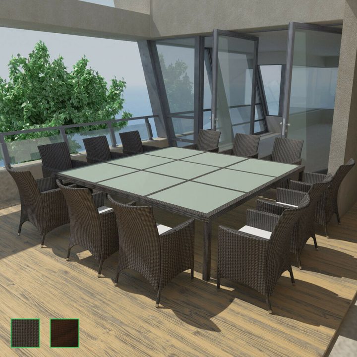 Mobilier De Salle À Manger D'Extérieur En Poly Rotin avec Salle A Manger De Jardin