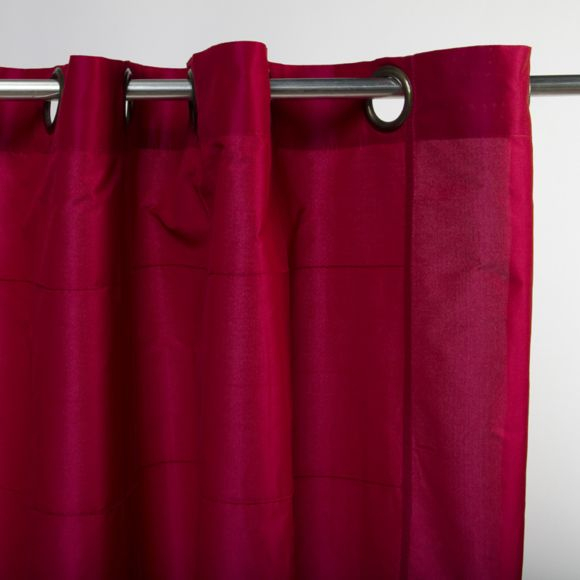 Mon Beau Tapis – William – Rideau En Taffetas Framboise encequiconcerne Rideau Framboise