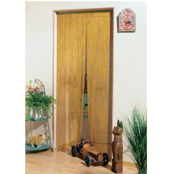 Morel – Rideau De Porte Bambou Naturel 120X220Cm – Pas intérieur Rideau Personnalisé Pas Cher