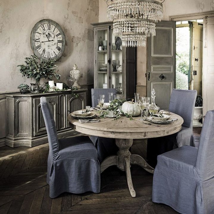 Muebles Y Decoración De Interiores – Clásico Elegante pour Salle A Manger Campagne Chic