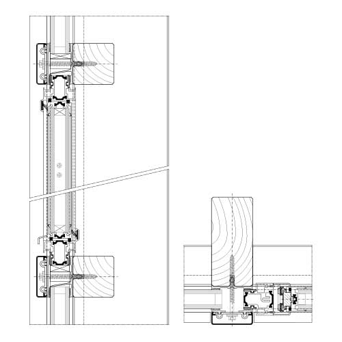 Mur Rideau Et Verrière Systèmes Bois | Stabalux H concernant Rideau Dwg