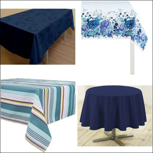 Nappe Bleue – Comparer Les Prix Avec Le Guide Shopping Kibodio encequiconcerne Chemin De Table Bleu Canard