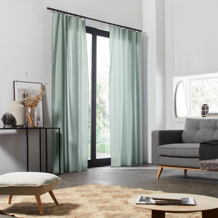 Nappe Rectangulaire Liam Vert Madura avec Rideaux Grande Hauteur 350 Nappe Rectangulaire Liam Vert Madura avec Rideaux Grande Hauteur 350