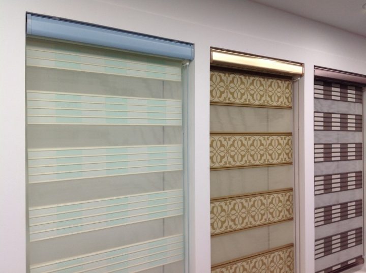 Nouveau Intérieur Maison Fenêtre Jour Nuit Zèbre Rouleau avec Rideau Store Jour Nuit