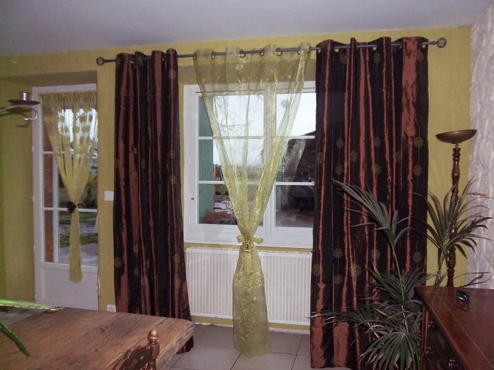 Nouveaux Rideaux (Photo 8/9) – Voici Donc Mon Dernier intérieur Rideaux Salle À Manger