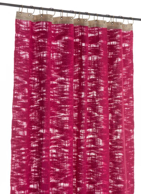 Nuage Rideau En Coton – Framboise destiné Rideaux Framboise