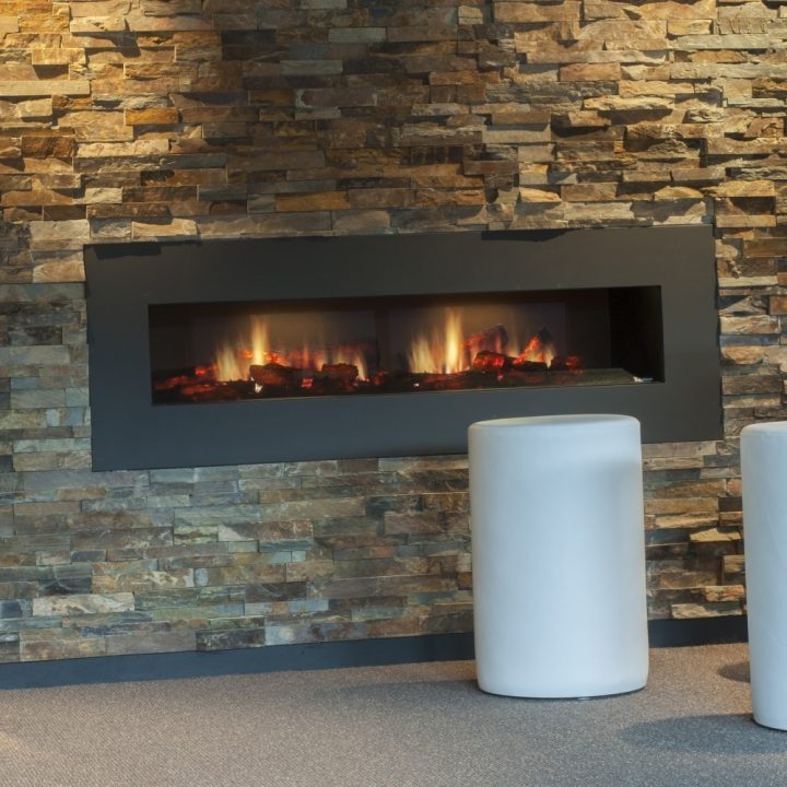 Opti-Virtual Double Cheminée Électrique Réaliste Encastrable concernant Cheminée Electrique But