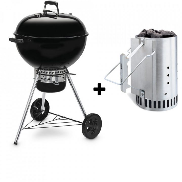 Pack Barbecue Original Kettle 5730 + Cheminée D'Allumage avec Cheminée D Allumage Barbecue