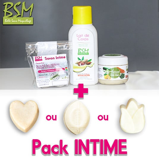 Pack Intime Bsm | Lait, Crème Arteint, Savon Intime pour Savon Toilette Intime
