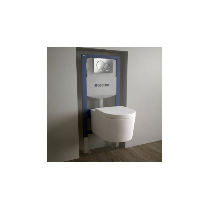 Pack Wc Suspendu Orba Et Bati Support Geberit encequiconcerne Prix Toilette Suspendu