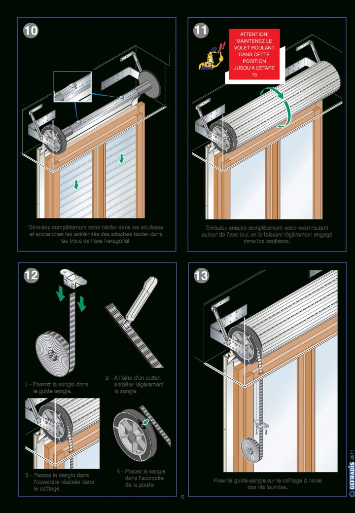 Page 5. Notre Notice De Pose Vous Aide À Poser Votre Volet intérieur Rideaux À Poser Sur Fenêtres