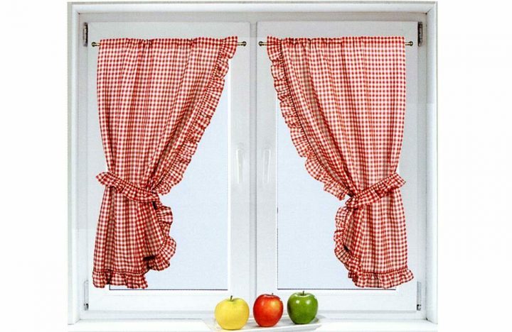 Paire De Petits Rideaux Carreaux Vichy Rouge 75X160Cm À tout Rideaux Rayures Rouge Et Blanc Paire De Petits Rideaux Carreaux Vichy Rouge 75X160Cm À tout Rideaux Rayures Rouge Et Blanc