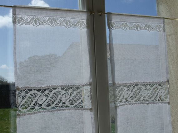 Paire De Rideaux Brise-Vue En Voile De Lin Pour Fenêtre intérieur Rideaux De Fenetres Maison Paire De Rideaux Brise-Vue En Voile De Lin Pour Fenêtre intérieur Rideaux De Fenetres Maison