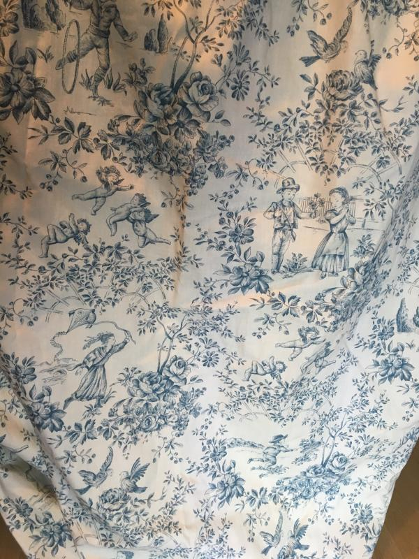 Paire De Rideaux En Toile De Jouy, Jeux D’enfants (260X245 tout Rideaux Toile De Jouy