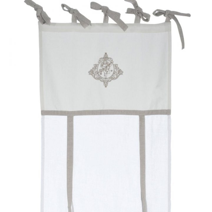 Paire De Rideaux Enrouleurs 45X180Cm En Coton Et Lin Blanc à Rideaux Occultants Blanc