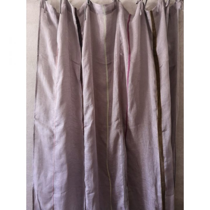 Paire De Rideaux Lin Prune Rubans Couleur Nouettes 160 X concernant Rideau Lin Prune Paire De Rideaux Lin Prune Rubans Couleur Nouettes 160 X concernant Rideau Lin Prune