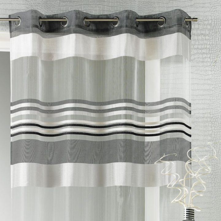 Panneau 140X240Cm En Organza Rayure – Noir | Maison Et Styles intérieur Rideaux 60X120 Panneau 140X240Cm En Organza Rayure – Noir | Maison Et Styles intérieur Rideaux 60X120