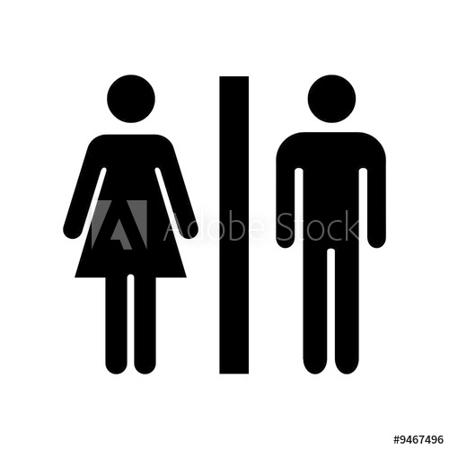 "Panneau De Toilettes" Fichier Vectoriel Libre De Droits à Panneau Toilette