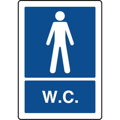 Panneau D'Information Vertical Iso Wc Hommes – Virages dedans Panneau Toilette