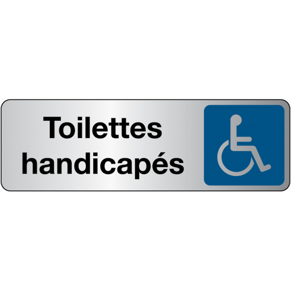 Panneau Signalétique – Toilettes Handicapés – En Pvc Ou serapportantà Toilette Handicapé