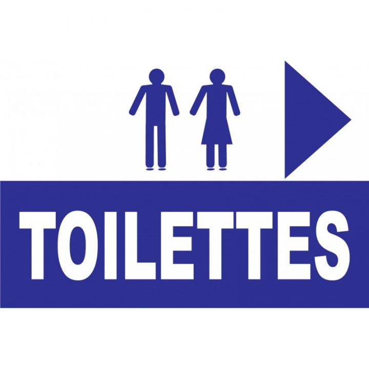 Panneau Toilettes Hommes Femmes A Droite tout Affiche Toilettes