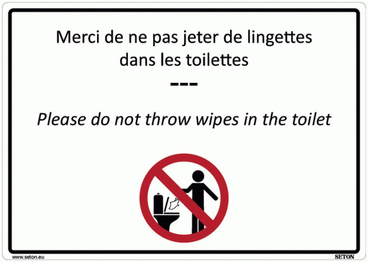 Panneaux Wc – Merci De Ne Pas Jeter Vos Lingettes Dans Les avec Ne Rien Jeter Dans Les Toilettes