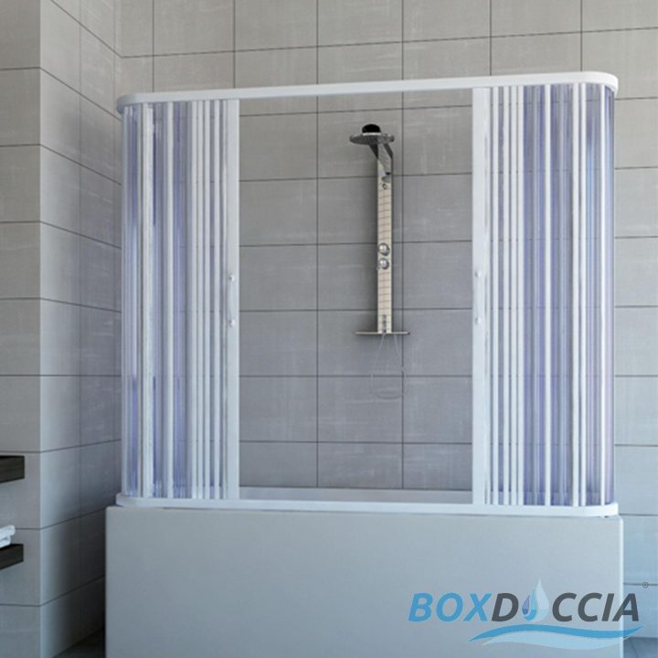 Pare Baignoire Cabine Pvc Paroi Douche Pliante Plastique intérieur Paroi De Douche En Plastique