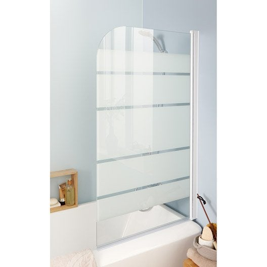 Pare-Baignoire – Salle De Bains Au Meilleur Prix | Leroy intérieur Vitre Douche Leroy Merlin
