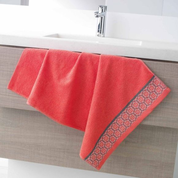 Paris Prix – Serviette De Toilette "Adelie" 50X90Cm Corail avec Serviettes De Toilette Pas Cher Paris Prix – Serviette De Toilette "Adelie" 50X90Cm Corail avec Serviettes De Toilette Pas Cher