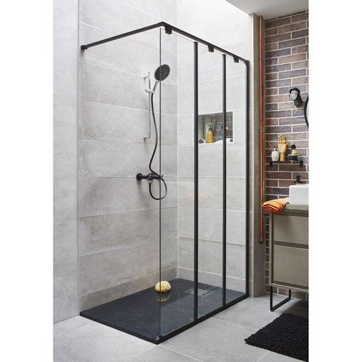 Paroi De Douche À L'Italienne Au Meilleur Prix | Leroy Merlin avec Douche Italienne Leroy Merlin Prix