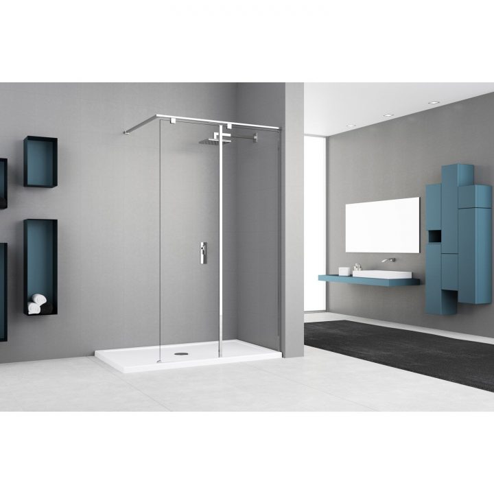 Paroi De Douche À L'Italienne, L.40 Cm Verre Transparent 8 intérieur Porte De Douche À L Italienne